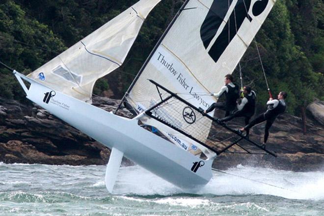 Who needs water - Thurlow Fisher - ahead of the 2015 JJ Giltinan Trophy © Frank Quealey